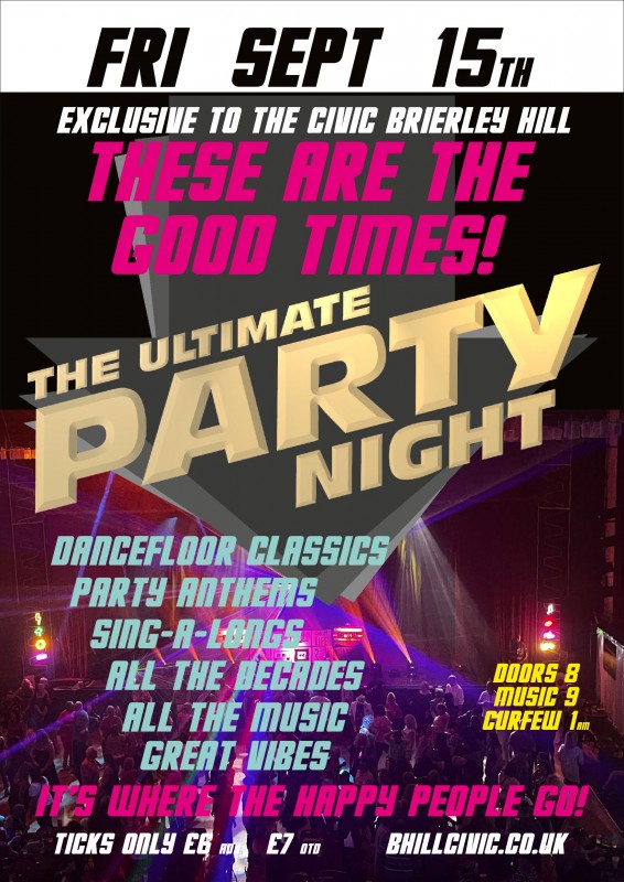 The Ultimate Party Night, 15th September 2023