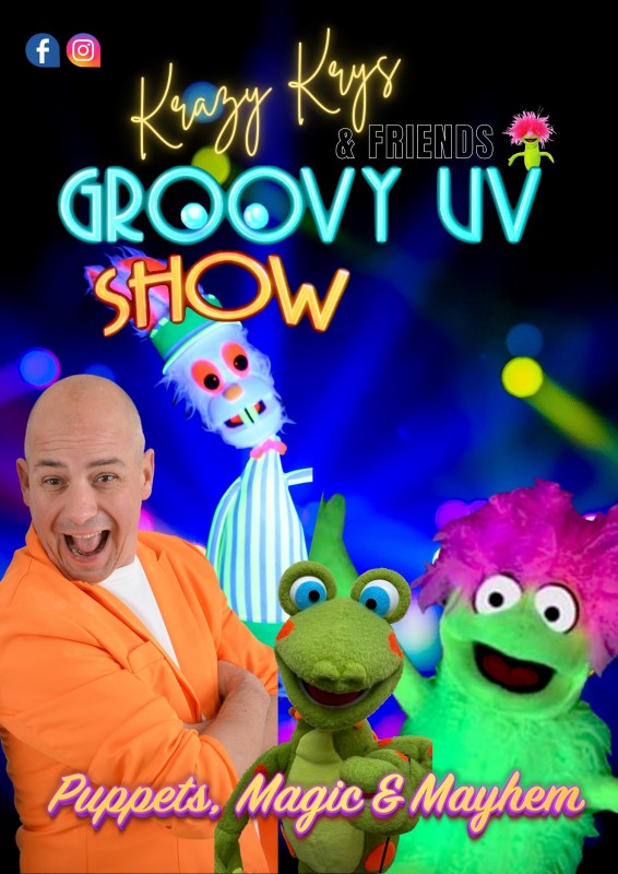 Krazy Krys & Friends, Groovy UV Show, 24th July 2025